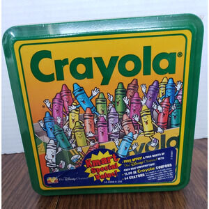 Vtg CRAYOLA Kmart Special Value Tin 64 Crayons Original Packaging Sealed 1995